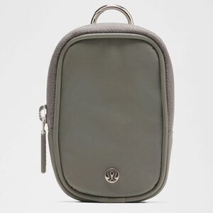 NWT CLIPPABLE NANO POUCH Grey Sage GRSG Lululemon - gray-green mini zip case